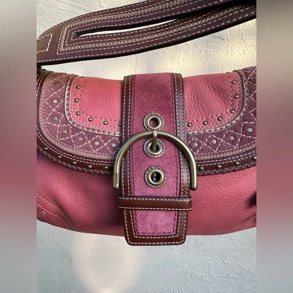🌺Y2k/ Vintage Coach Pink Soho Shoulder Bag F10479 🌺 - Picture 7 of 10